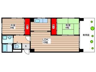 晴真マンションの物件間取画像